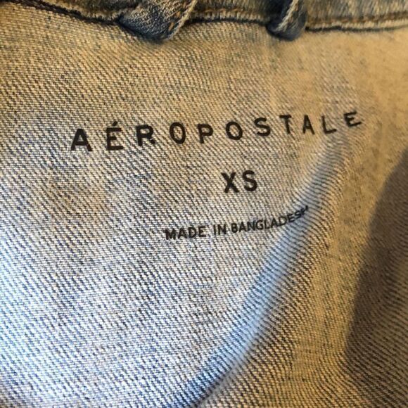Aeropostale denim, jean jacket, distressed - Picture 4 of 5